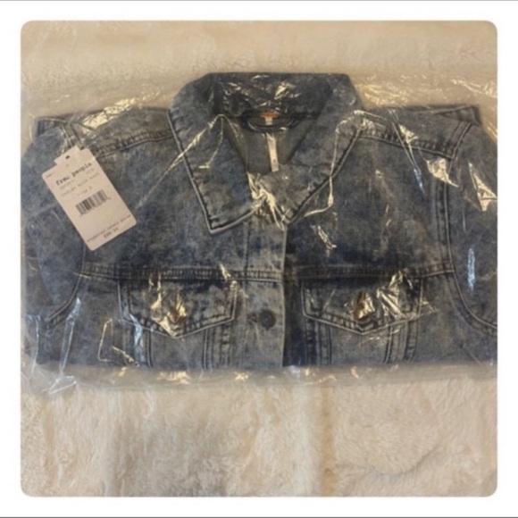 Free People RUMORS DENIM JACKET SIZE SMALL NWT - Picture 11 of 12